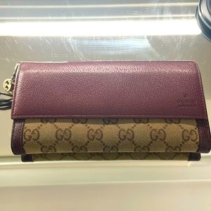 GG Canvas Canvas Continental Wallet